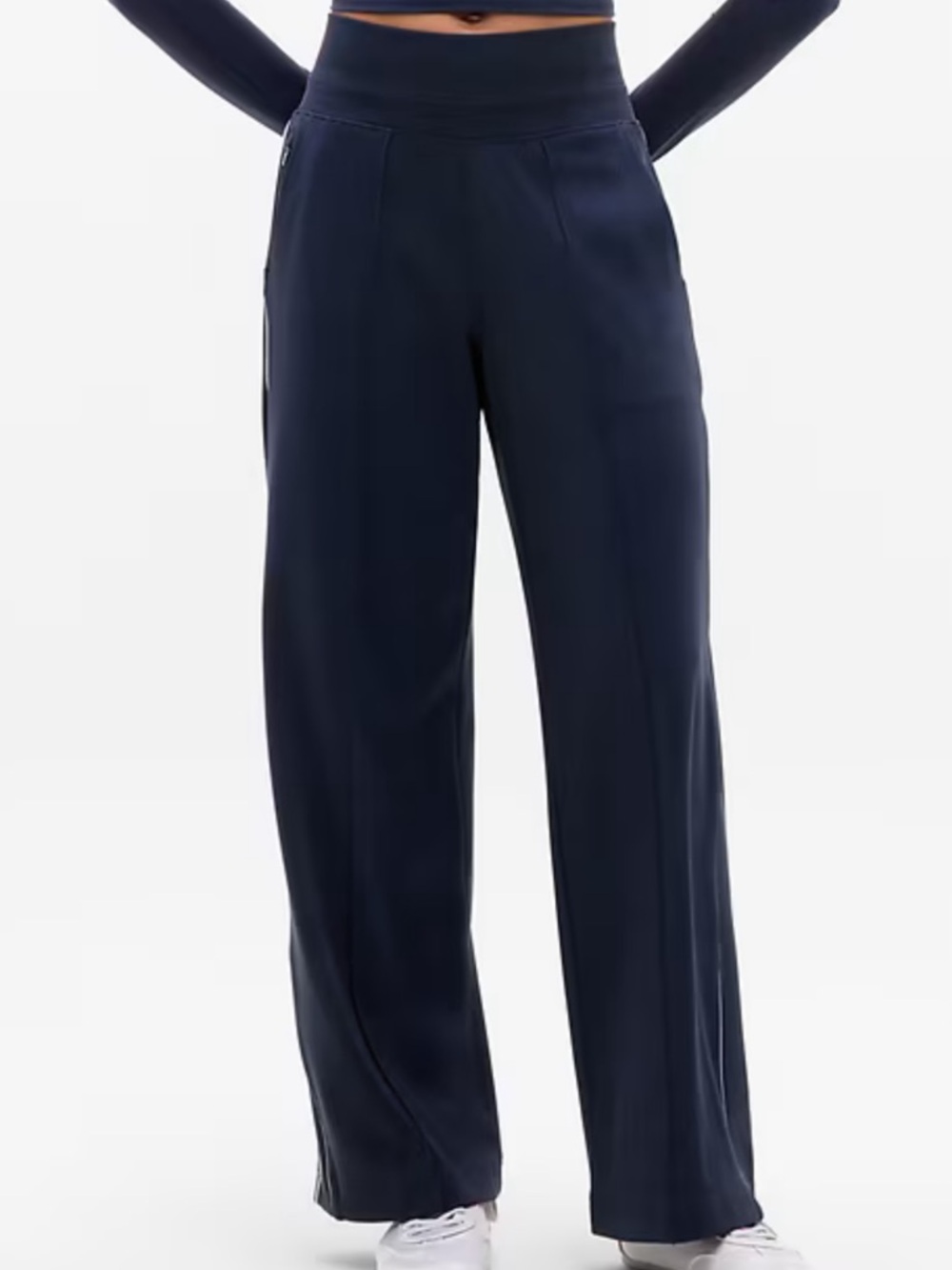 Athleta Venice High Rise Track Stripe Wide Leg Pant